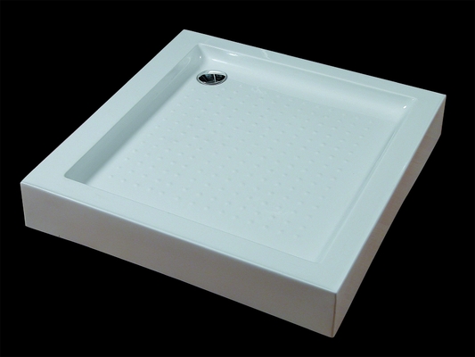 Regelbaar Antislip Vierkant Douchedienblad met Hoge Kanten Stevige Oppervlakte 15mm